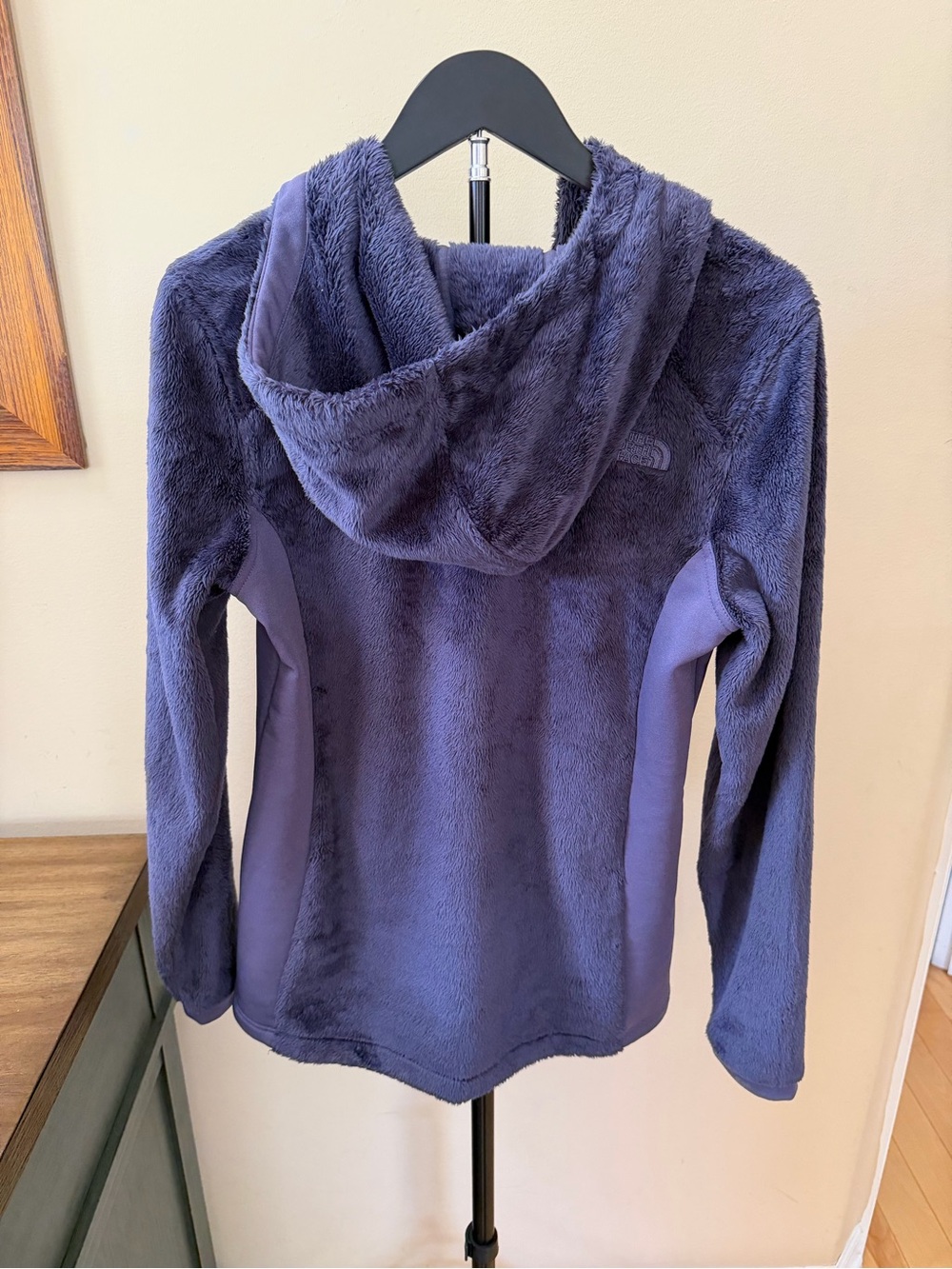 The North Face Womens Medium Hooded Full‎ Zip Fleece Jacket Purple Soft - Picture 7 of 10